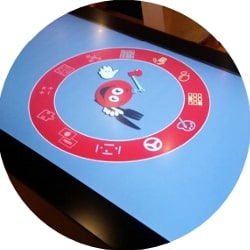 Touch table for the restaurant industry